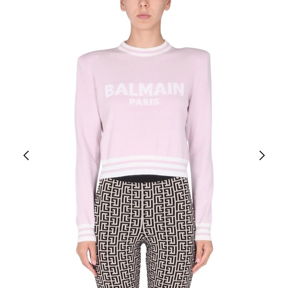 Balmain
Balmain Cropped Logo Intarsia Sweater - Picture 1 of 5